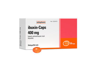 ibuxin-Caps 400 mg pehmeä kapseli. Itsehoitolääke.